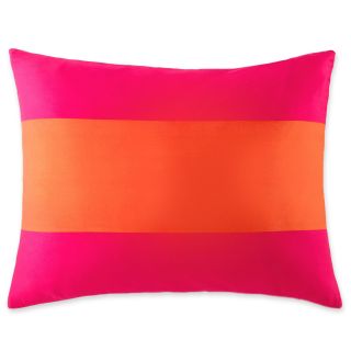 JCP Home Collection  Home 300tc Pink Rugby Stripe Standard Pillow Sham