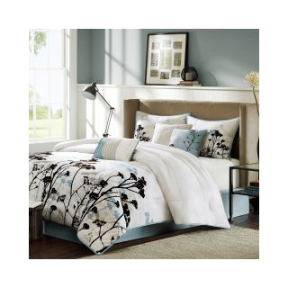 Madison Park Kira 7 pc. Comforter Set, Blue/White