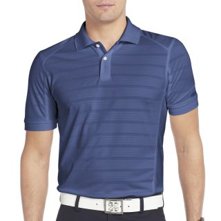 Izod Golf Slim Fit Textured Stripe Polo, Blue, Mens