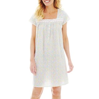 Earth Angels Short Sleeve Nightgown, Multi Ditsy Floral, Womens