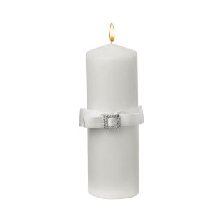 IVY LANE DESIGN Ivy Lane Design Crystal Elegance Pillar Candle, White