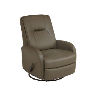 Best Chairs, Inc. Modern PerformaBlend Swivel Glider Recliner, Steel
