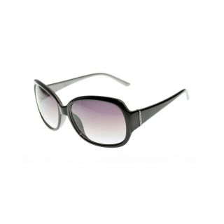 Nine & Co 9 & Co. Embellished Rectangular Sunglasses, Black, Womens