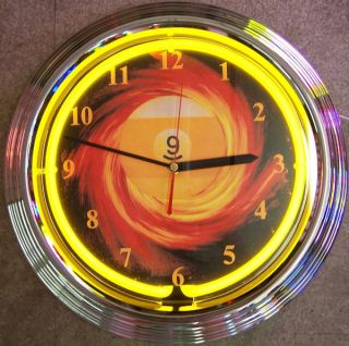 9 Ball Fire Clock