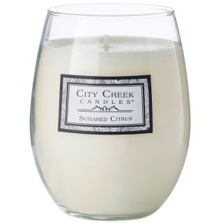 City Creek Candles Sugared Citrus 16 oz. Jar Candle, Red