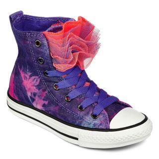 Converse All Star Chuck Taylor Party Girls High Top Sneakers, Pink, Girls