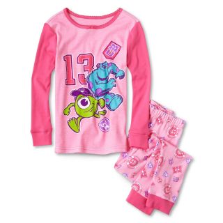 Disney 2 pc. Monsters University Pajamas   Girls 2 10, Pink, Girls