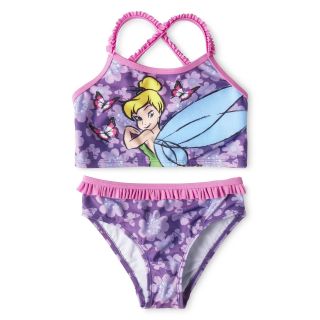 Disney Tinker Bell 2 pc. Swimsuit   Girls 2 10, Purple, Girls