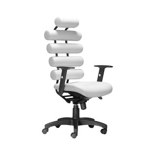 Zuo Unico White Office Chair
