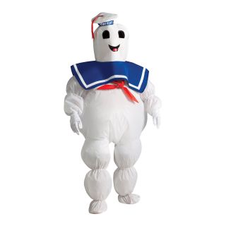Ghostbusters Stay Puft Marshmallow Man Inflatable Child Costume, White, Boys
