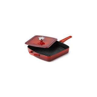 Simply Calphalon Enameled Cast Iron Panini Pan