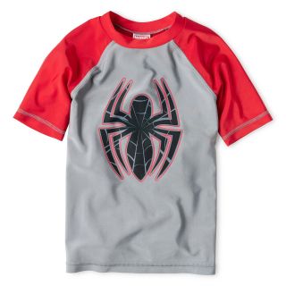 Spiderman Spider Man Rashguard   Boys 6 10, Gray, Boys