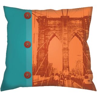 Brooklyn Bridge Decorative Pillow, Beige
