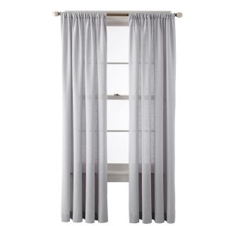 ROYAL VELVET Sadler Rod Pocket Curtain Panel, Gray