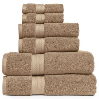 ROYAL VELVET Egyptian Cotton Solid 6 pc. Bath Towel Set, Antique Linen