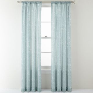 ROYAL VELVET Monroe Rod Pocket Curtain Panel, Blue