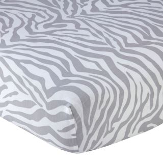 WENDY BELLISSIMO Wendy Bellissimo Little Safari Fitted Crib Sheet, Gray