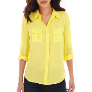 A.N.A Two Pocket Top, Yellow