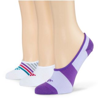 Adidas 3 pk. Superlite Footie Socks, Gray, Womens