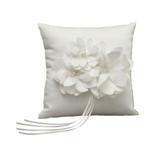 IVY LANE DESIGN Ivy Lane Design Water Lily Ring Bearer Pillow, White