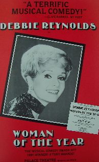 Woman of the Year   Debbie Reynolds (Original Broadway Theatre Window