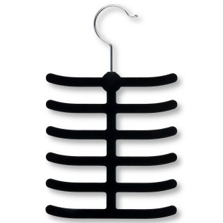 HONEY CAN DO Honey Can Do Black 12 Hook Tie Hanger