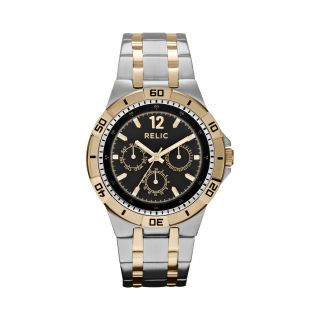 RELIC Mens Two Tone Multifunction Watch