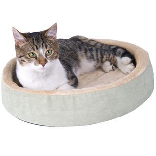 Thermo Kitty Cuddle Up Pet Bed, Sage
