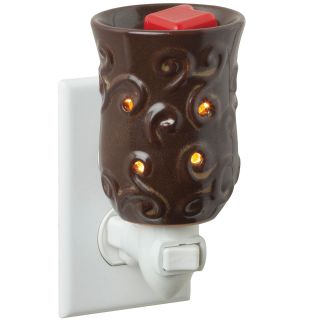 Candle Warmers Century Plug In Fragrance Warmer, Brown