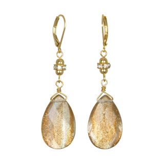 PALOMA & ELLIE Gold Agate Teardrop Earrings, Womens