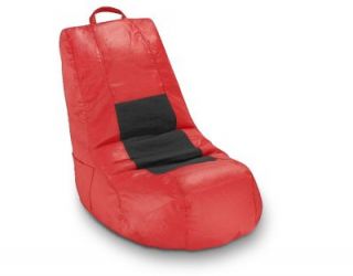 Video Bean Bag Chair with Lyrca Center in Red, Black and Blue