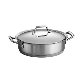 TRAMONTINA Gourmet Prima 5 qt. Tri Ply Stainless Steel Covered Casserole