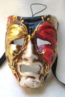Multi Color Tragedy Theater Mask Miniature