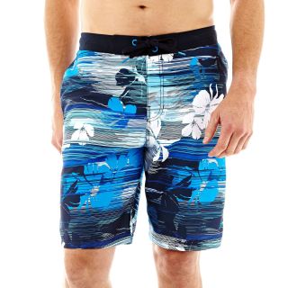 Speedo Windblast Floral Swim Shorts, Blue, Mens