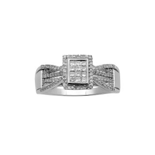 CT. T.W. Diamond Bridal Ring, White/Gold, Womens