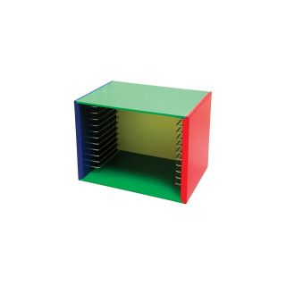 Melissa & Doug Painted Wooden Puzzle Storage Case, Red/Green