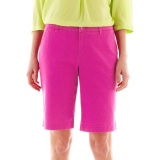 Twill Bermuda Shorts, Rose Valley, Womens