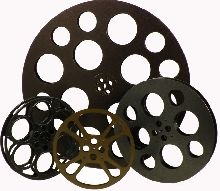 Theatre Set Rustic Set of 4 Film Reels