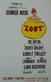 Loot (Original Broadway Theatre Window Card)