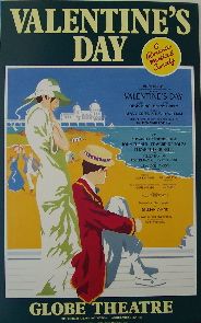 Valentines Day (Original London Theatre Window Card)