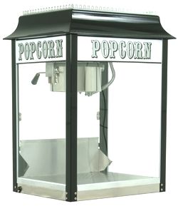 1911 Style 8oz Popcorn Machine Black & Chrome