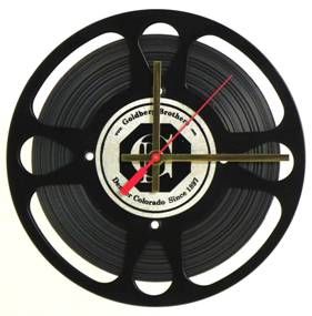 Movie Reel Clock with Film 9 1/4