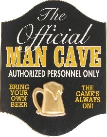 Official Man Cave Personalized Sign