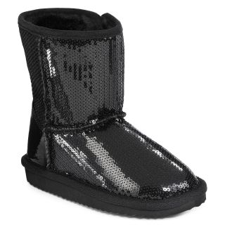 ARIZONA Toddler Girls Sparkle Boots, Black, Black, Girls