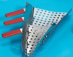 Left Handed Perforated Stainless Steel Jet Scoop
