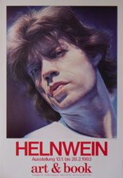 Mick Jagger by Helnwein Poster