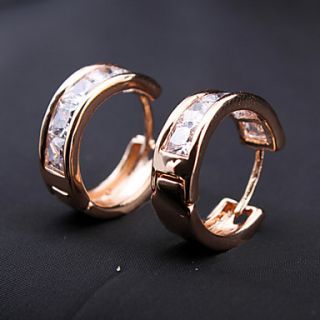 Rose Gold Color Alloy Earrings