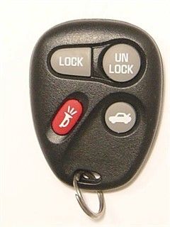 1998 Chevrolet Monte Carlo (4 button) Keyless Entry Remote