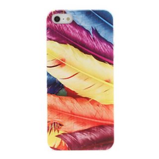 Fashion Designer Feather Style Plastic Case Cover for iPhone 5/5S