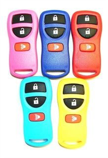 3 button Nissan and Infiniti remote replacement case shell in color